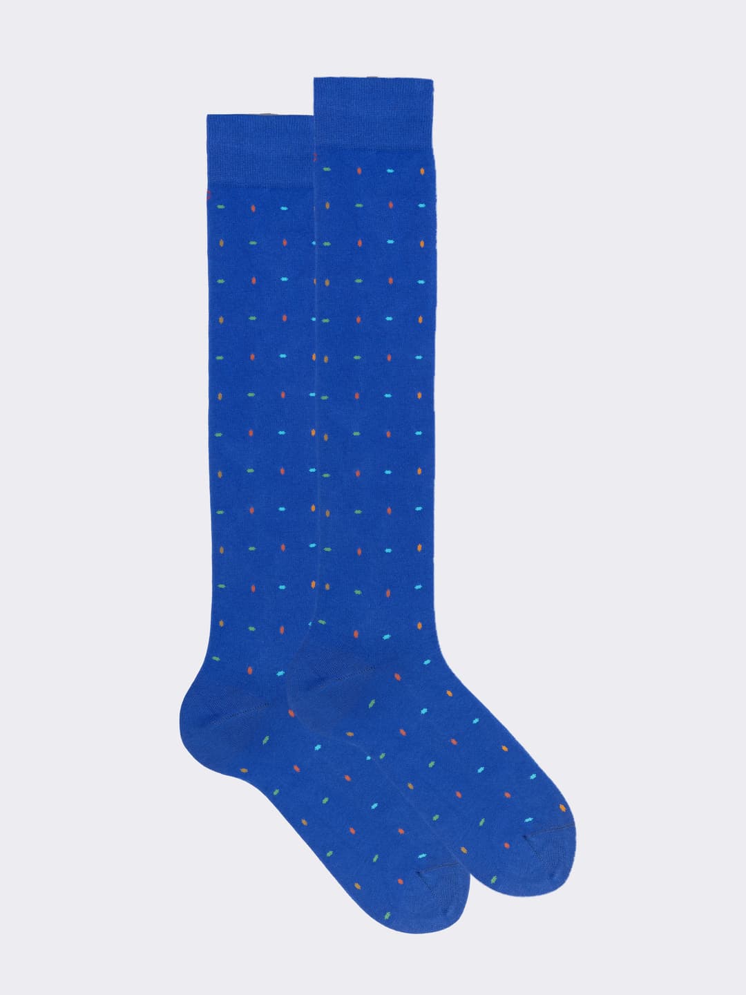 Calze Lunghe Uomo Fantasia Pois Caldo Cotone - Made in Italy